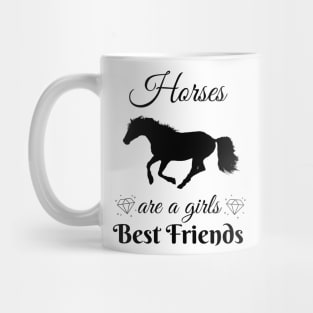 Horses Girls Best Friends Riding Equestrian Mug